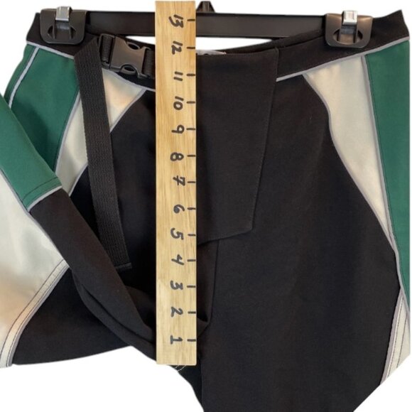I.AM.GIA Motocross Streetwear Electra Pants in Green, Black & White Colorblock - Picture 8 of 9